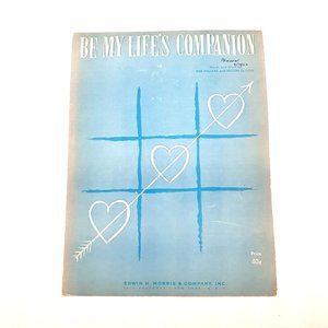 Vintage Sheet Music 1951 By My Life's Companion Voice Piano Ukulele Hillard